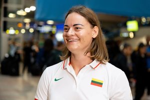 Su plačiausia šypsena olimpines žaidynes pasitinkanti I. Gumbs: „Norisi, kad ne tik aš savimi didžiuočiausi, bet ir visi aplinkui“