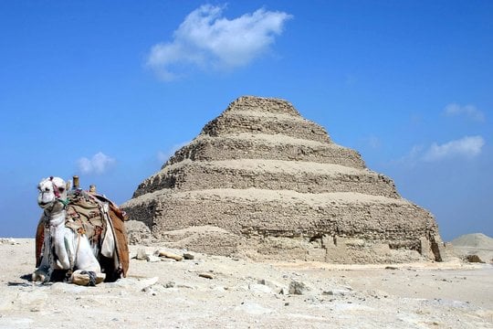 Laiptinė Džoserio piramidė, pastatyta prieš 4500 metų kaip egiptiečių faraono laidojimo vieta Sakkaros nekropolyje.