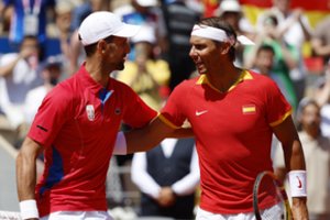 N. Džokovičius olimpinėse žaidynėse nesunkiai įveikė R. Nadalį