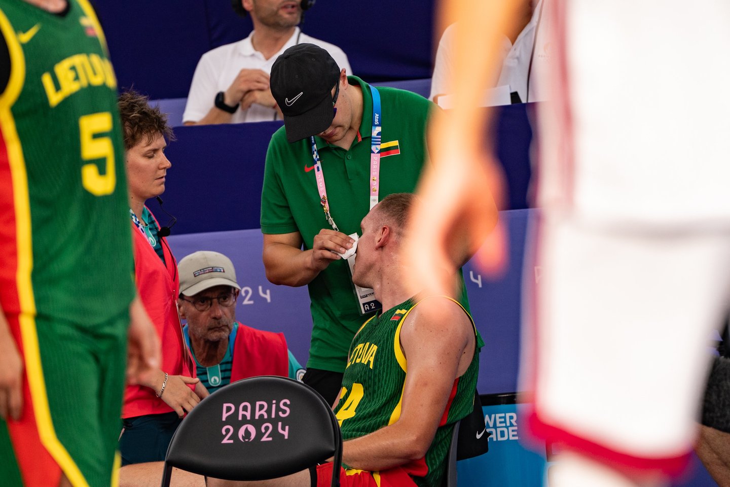 Lietuvos 3x3 rinktinės mačas su Latvijos atstovais.<br>K.Štreimikio/LTOK nuotr.