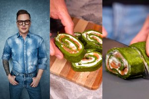 Saugirdas Vaitulionis rodo, kaip pasigaminti špinatų suktinukus: draugai šituos visad sudoroja pačius pirmus