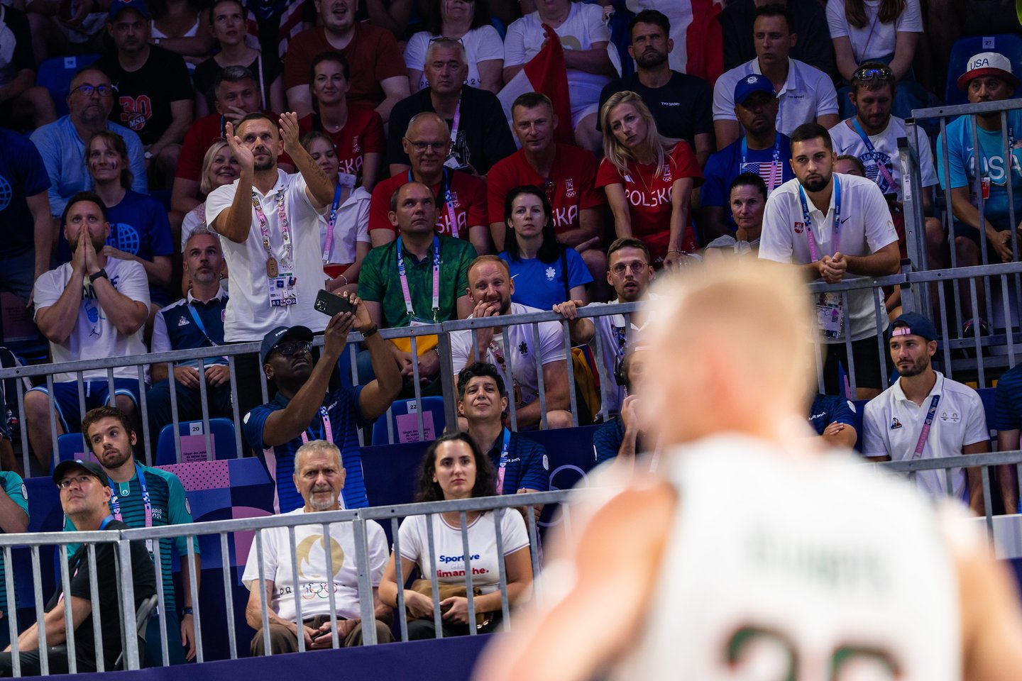 Lietuvos 3x3 rinktinė pralaimėjo Prancūzijai.<br> V.Dranginio/LTOK nuotr.