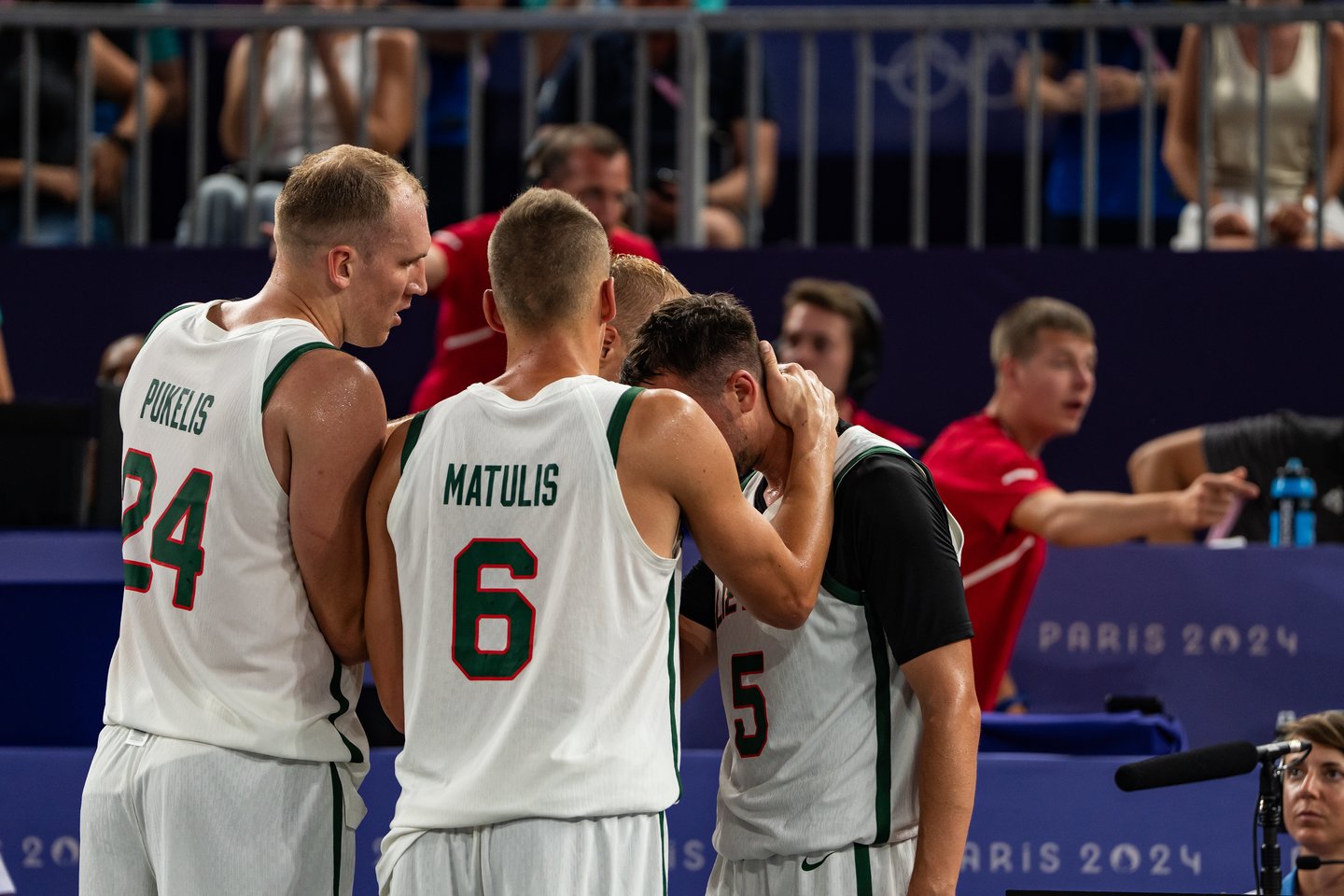 Lietuvos 3x3 rinktinė pralaimėjo Prancūzijai.<br> V.Dranginio/LTOK nuotr.