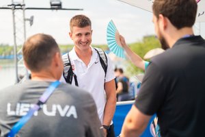 Kai olimpiadoje paveda kūnas: už nugarų likusiam G. Bieliauskui kojos pasakė „ne“