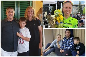 Gyvenimo meilę Italijoje sutikusios Rasos Leleivytės šeimos trijulė – lyg darniai dviratį minanti komanda