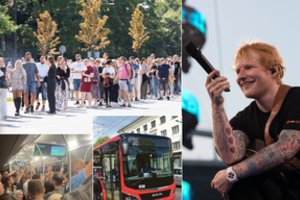 Po E. Sheerano koncerto Kaune – chaosas: gerbėjai netilpo į žadėtus autobusus