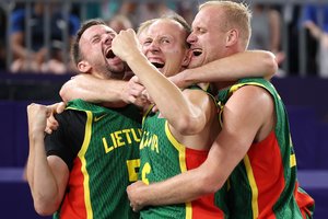 Aiški suma, kurią Lietuvos trijulių krepšininkai gaus už pasiektą bronzos medalį olimpiniame Paryžiuje