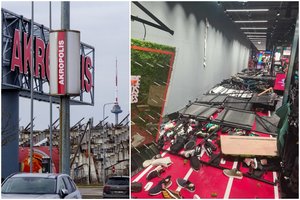 Prekybos centre vaikščiojanti moteris pamatė siaubingą vaizdą: lentyna nukrito ant vaiko, girdėjosi šauksmai