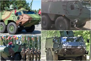 Latvijos ginkluotosios pajėgos gavo pirmąjį šalyje pagamintą šarvuotąjį transporterį