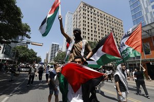 Berlyne moteris nubausta už palestiniečius palaikantį šūkį