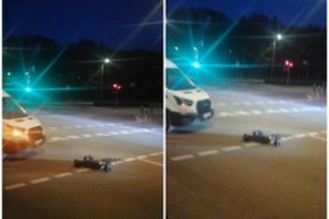  „Kelių patruliai: viskas užfiksuota“: parodė avarijos vietą po paspirtukininko susidūrimo su „Ford“