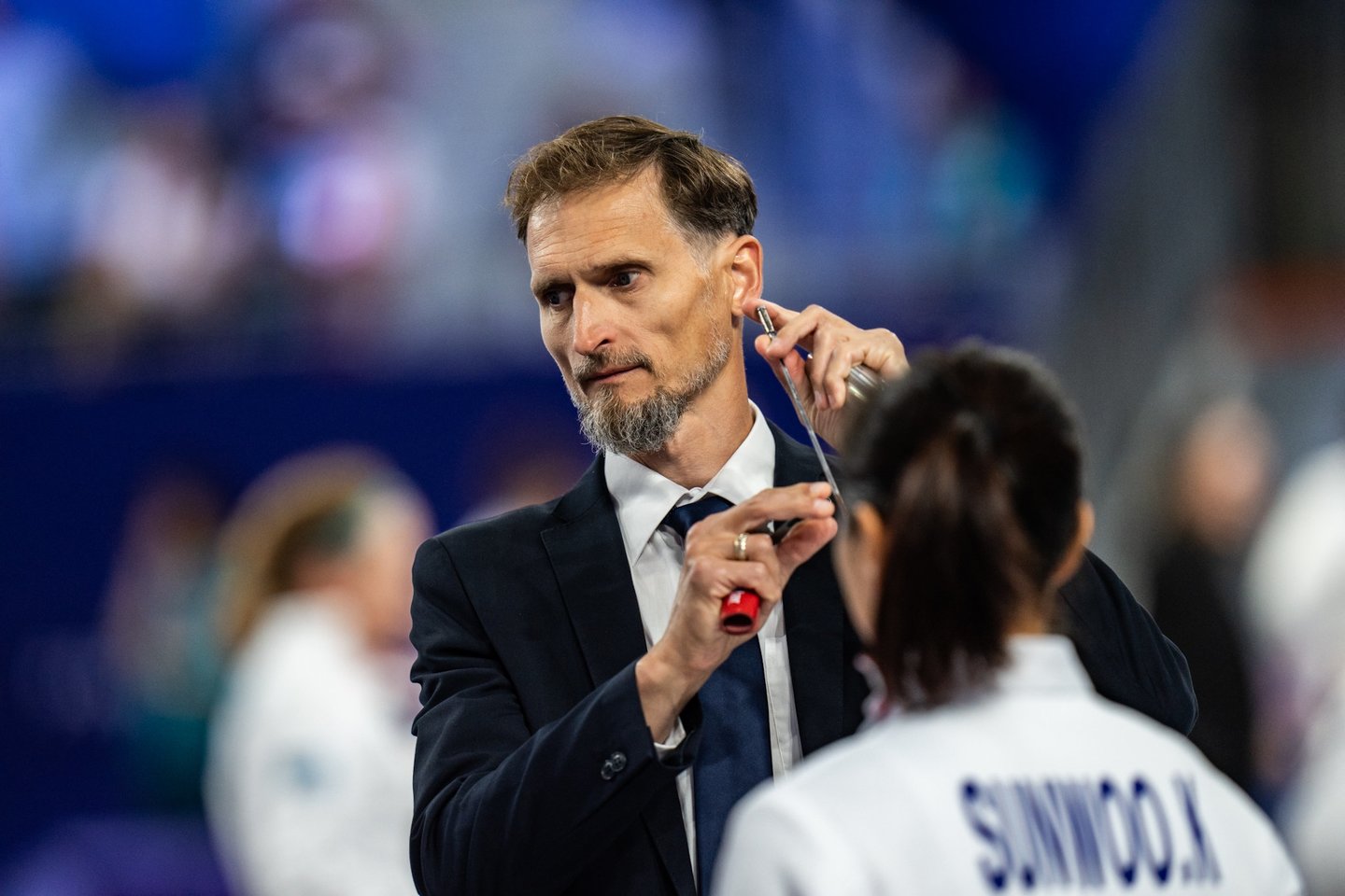 Šiuolaikinės penkiakovės pirmųjų varžybų akimirkos – lietuvės užfiksavo identiškus rezultatus<br>V.Dranginio/LTOK nuotr.