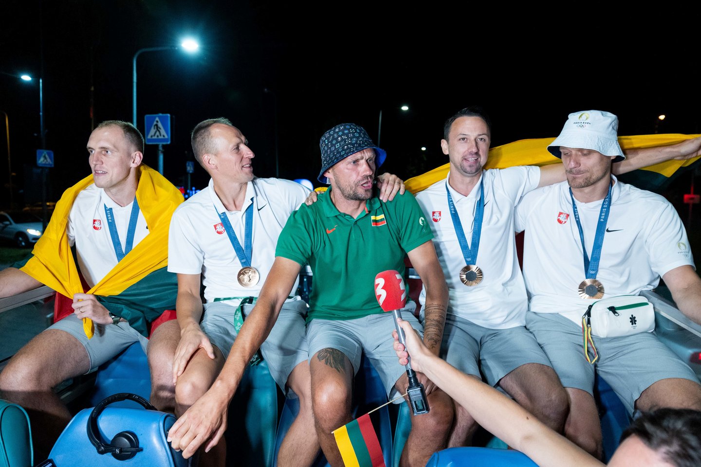 Lietuvos trijulių rinktinė iškilmingai sutikta Vilniuje <br>T. Bauro nuotr.