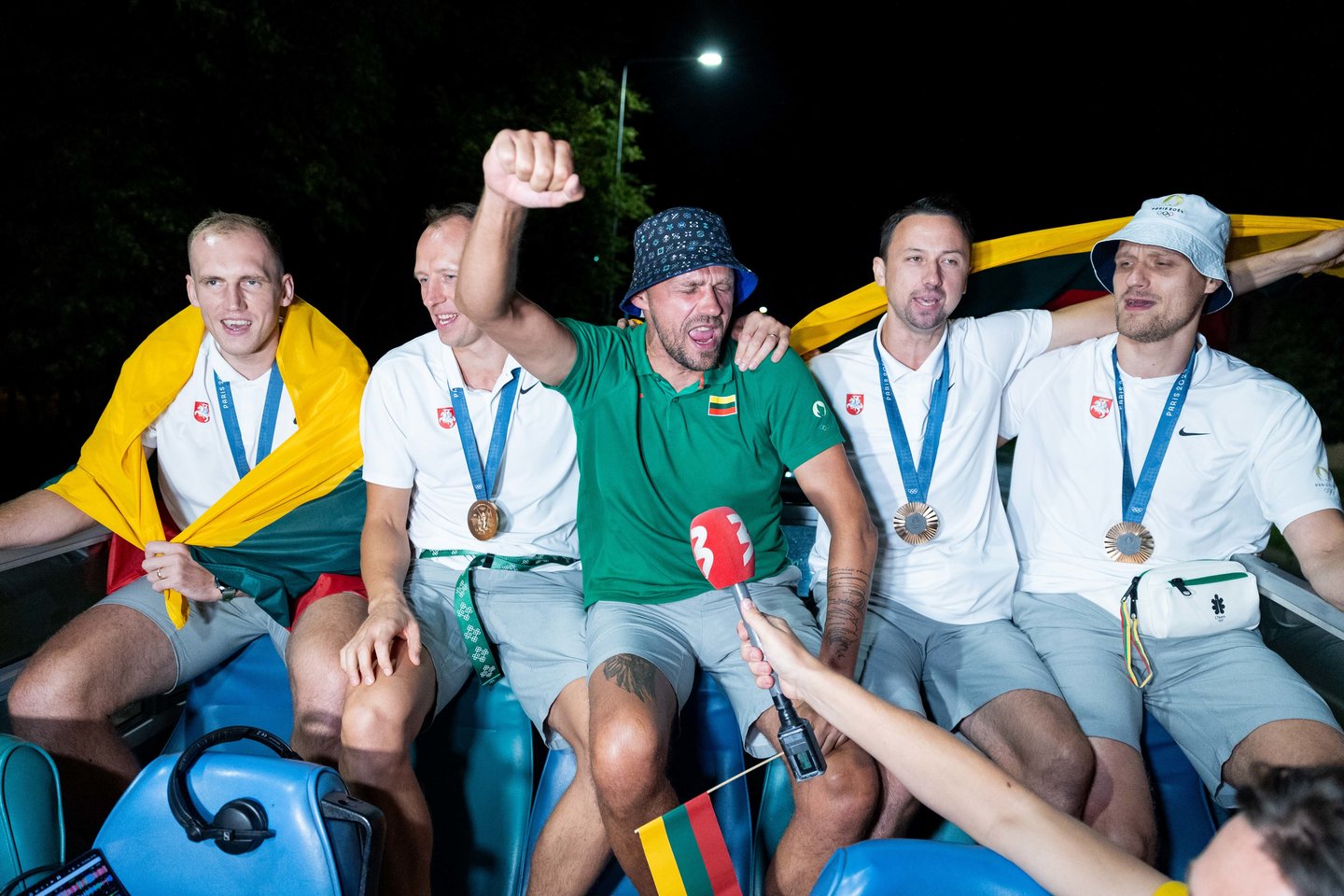 Lietuvos trijulių rinktinė iškilmingai sutikta Vilniuje <br>T. Bauro nuotr.