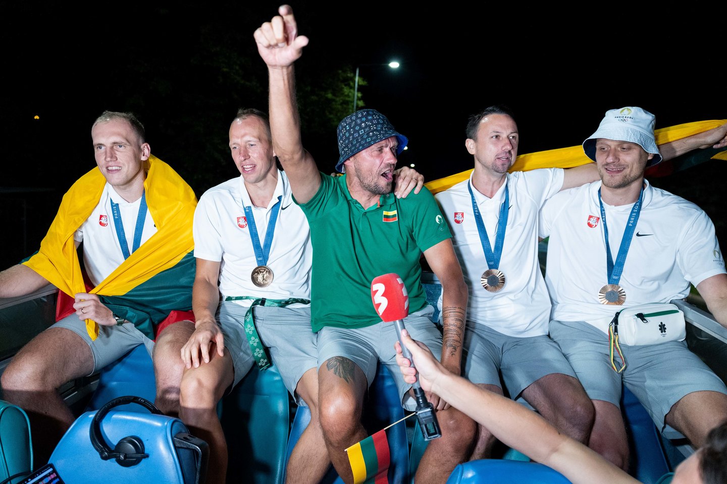 Lietuvos trijulių rinktinė iškilmingai sutikta Vilniuje <br>T. Bauro nuotr.