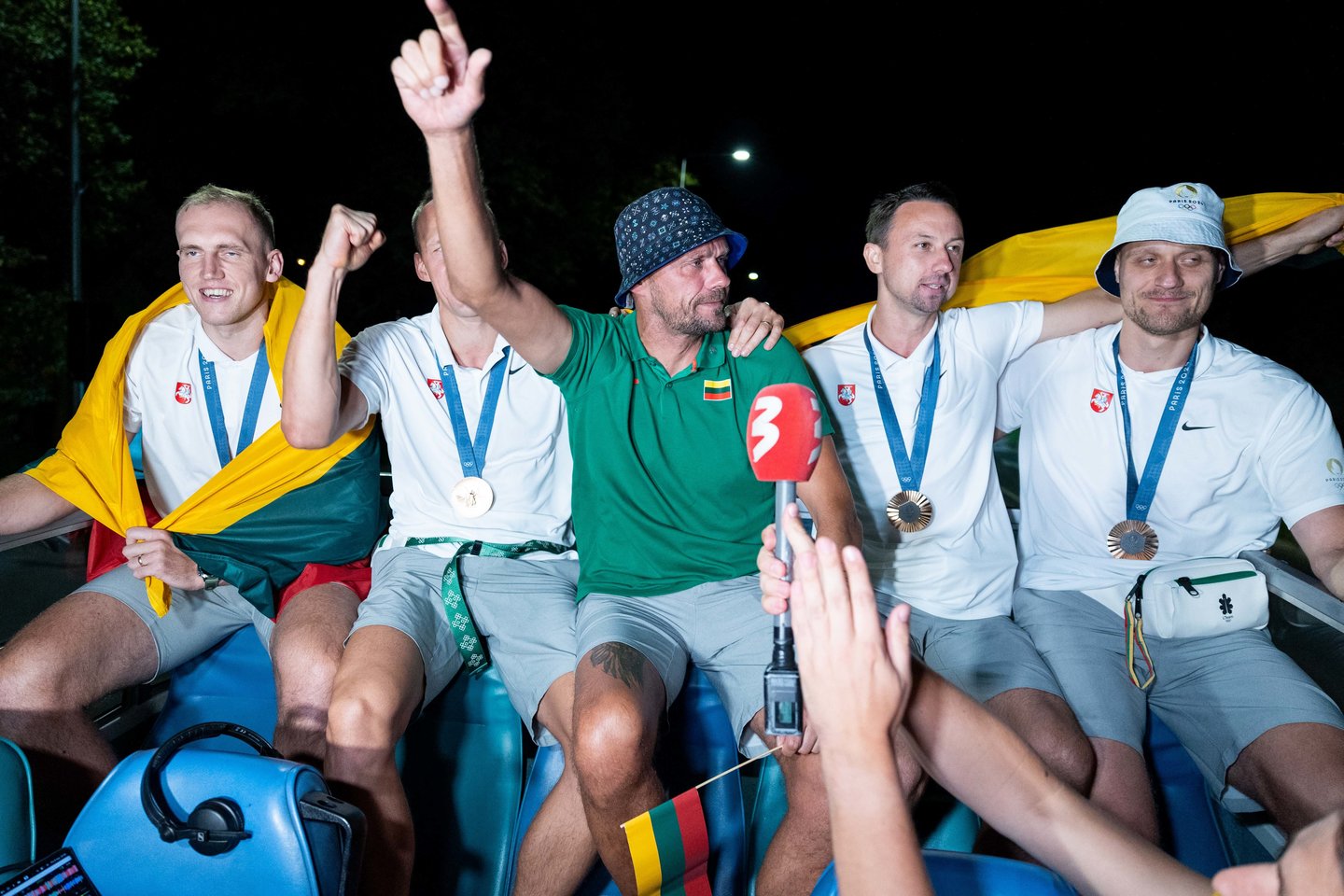 Lietuvos trijulių rinktinė iškilmingai sutikta Vilniuje <br>T. Bauro nuotr.