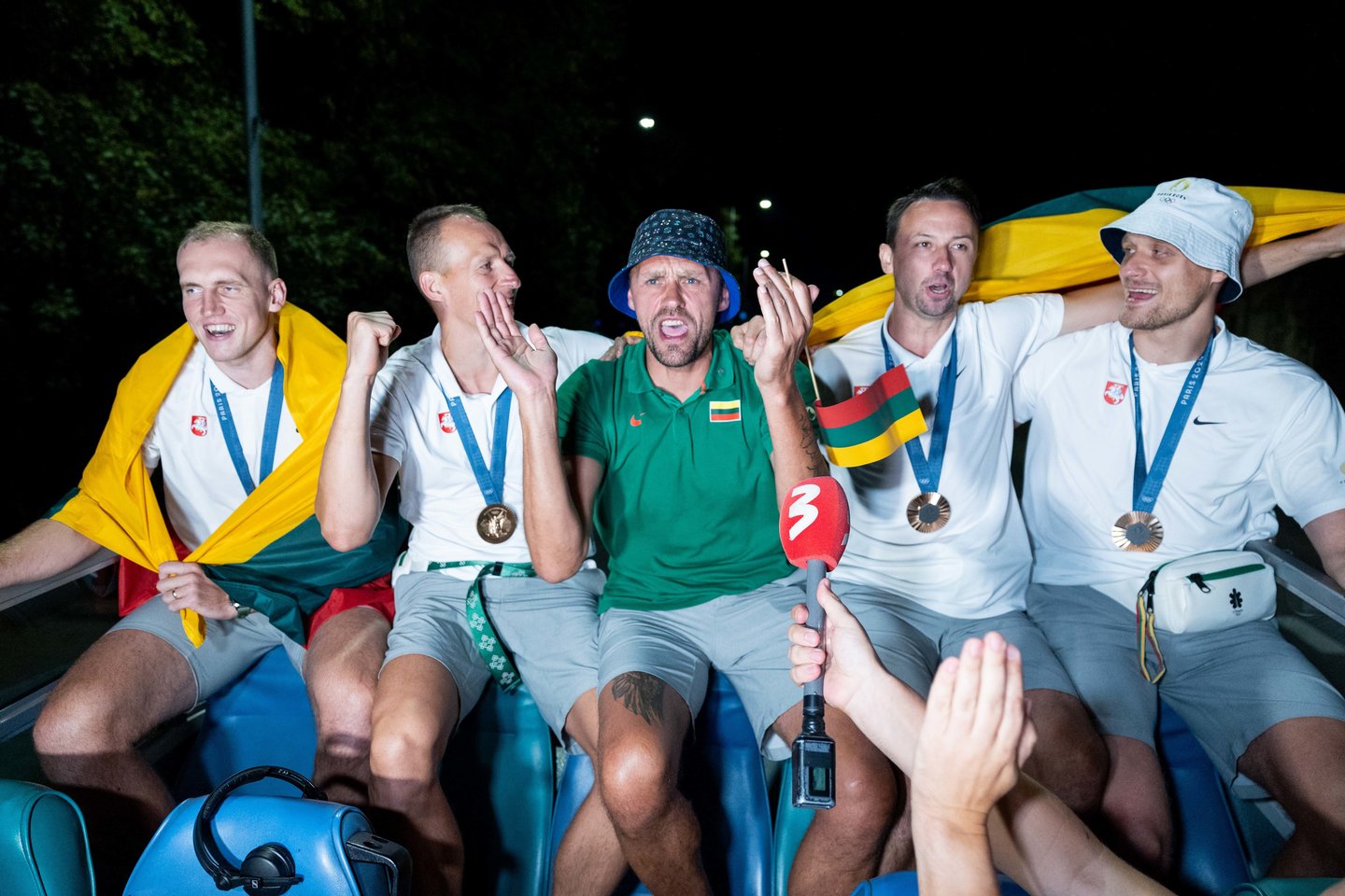 Lietuvos trijulių rinktinė iškilmingai sutikta Vilniuje <br>T. Bauro nuotr.