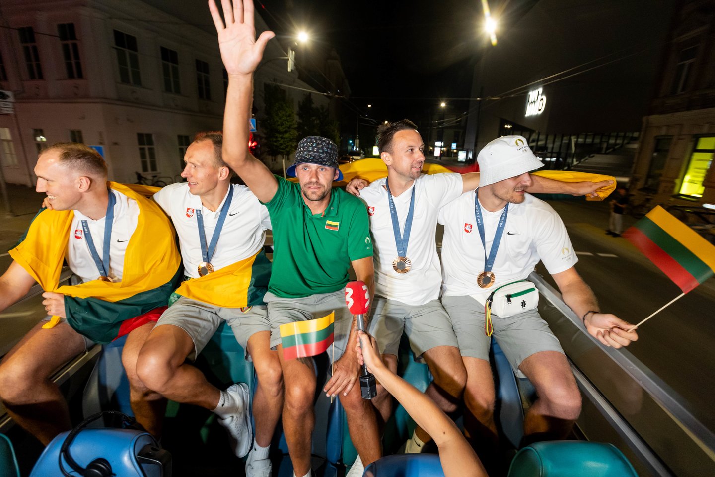 Lietuvos trijulių rinktinė iškilmingai sutikta Vilniuje <br>T. Bauro nuotr.