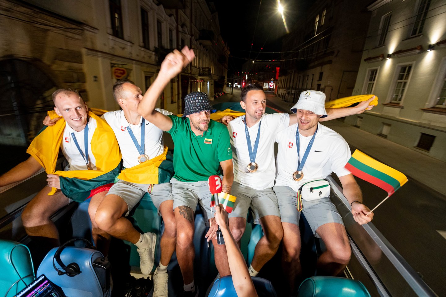 Lietuvos trijulių rinktinė iškilmingai sutikta Vilniuje <br>T. Bauro nuotr.