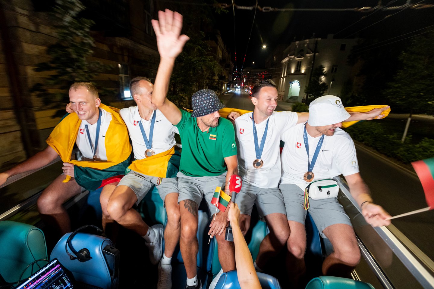 Lietuvos trijulių rinktinė iškilmingai sutikta Vilniuje <br>T. Bauro nuotr.