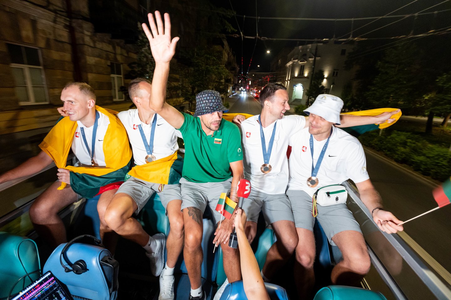 Lietuvos trijulių rinktinė iškilmingai sutikta Vilniuje <br>T. Bauro nuotr.