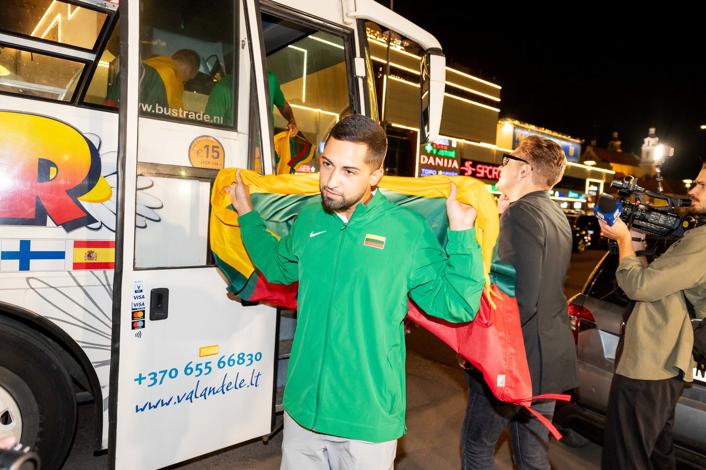 Lietuvos trijulių rinktinė iškilmingai sutikta Vilniuje <br>T. Bauro nuotr.