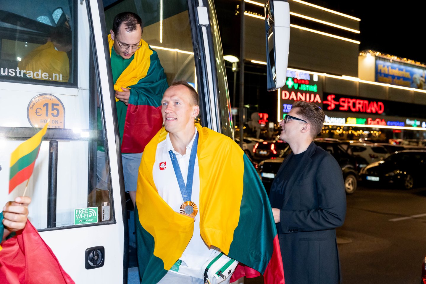 Lietuvos trijulių rinktinė iškilmingai sutikta Vilniuje <br>T. Bauro nuotr.