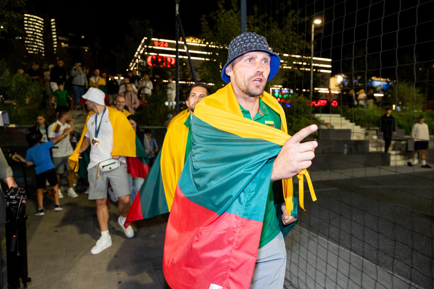 Lietuvos trijulių rinktinė iškilmingai sutikta Vilniuje <br>T. Bauro nuotr.