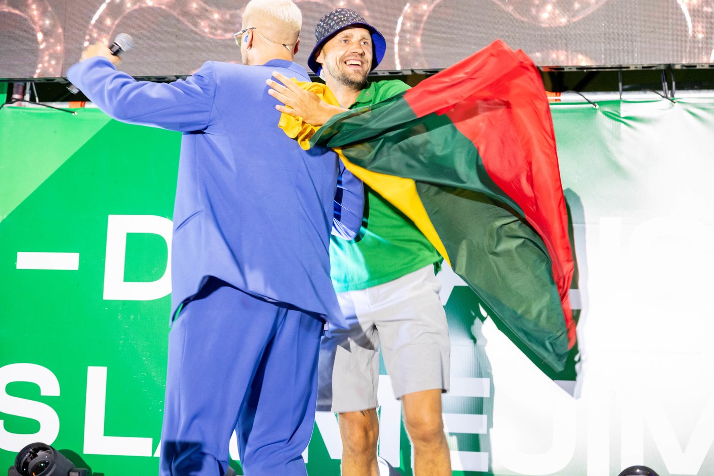 Lietuvos trijulių rinktinė iškilmingai sutikta Vilniuje <br>T. Bauro nuotr.