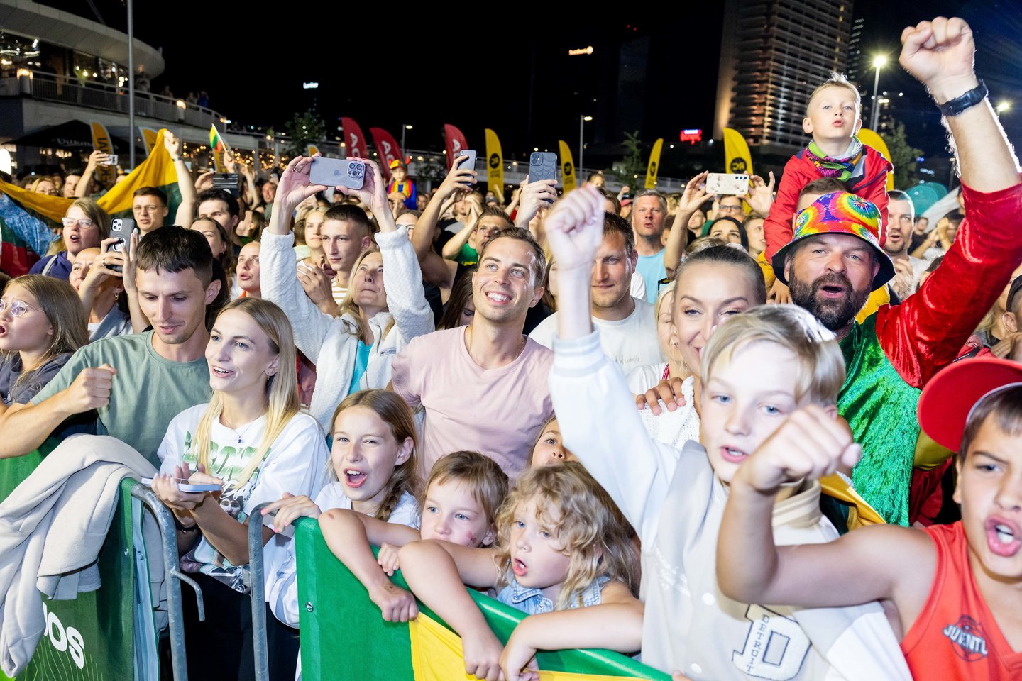 Lietuvos trijulių rinktinė iškilmingai sutikta Vilniuje <br>T. Bauro nuotr.