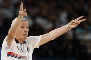 Serbijos rinktinės treneris S. Pesičius įvardijo pralaimėjimo JAV ekipai priežastį: „Nesulaukėme pagarbos“