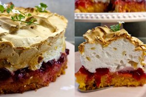 Laukia neapsakomas malonumas ragaujant šį gardėsį – pasigaminkite slyvų ir morengų pyragą