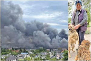 Rusijos bombos krenta šalia lietuvių paremtos gyvūnų prieglaudos: ukrainietė atsisakė palikti beveik 300 augintinių