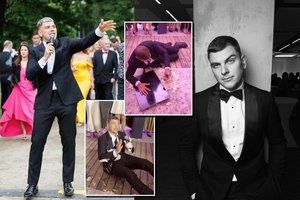 Jaunavedžių tortą išmetęs R. Mackevičius paviešino kitą vaizdo įrašą: „Štai kaip buvo iš tiesų“