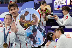 Paryžiaus olimpiadoje netrūko ir sportininkų piršlybų: dalijosi jautriomis akimirkomis