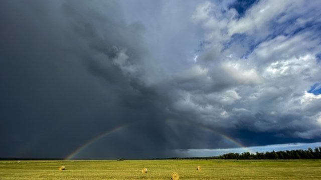 Savaitgalis nusimato audringas: temperatūrai siekiant 30 laipsnių, neišvengsime gausaus lietaus 