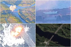 Ukraina sunaikino dar vieną Rusijos tiltą: kas žinoma apie smūgį ir kaip tai keičia situaciją