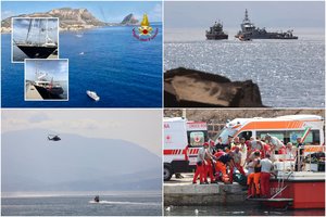 Prie Italijos krantų nuskendo viena didžiausių superjachtų pasaulyje: pranešama apie žuvusįjį ir dingusius žmones