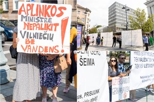 Vokietijos kapitalo įmonės planai toliau pykdo Pagirių kaimo gyventojus: sostinėje – piketuotojų plakatai bei kreipimasis į aplinkos ministrą