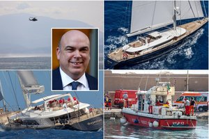 Italijoje nuskendus superjachtai dingo garsus britų milijardierius M. Lynchas, jo dukra ir virtuvės šefas