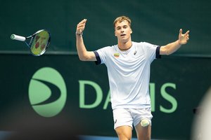 Galingas „Grand Slam“ debiutas: V. Gaubas be didesnio vargo žengė į antrąjį „US Open“ atrankos etapą