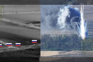 Įspūdingai atremtas priešo puolimas: liepsnomis pavirto dar vienas rusų karinis konvojus