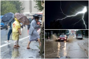 Sinoptikai įspėja – numatoma audringa diena: kai kur lis smarkiai, galima kruša, grumės perkūnija