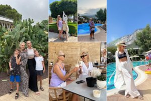 O. Pikul ir M. Kvietkutė su sūnumis ilsėjosi Turkijoje: kelionės pradžią apkartino Oksanos sūnui sutrikusi sveikata