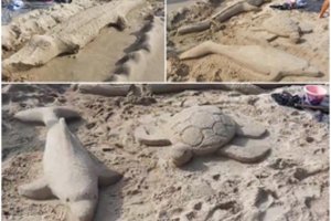 Neįtikėtina, kaip poilsiautojas pasidarbavo Klaipėdos paplūdimyje: vaizdai džiugino kiekvieną 