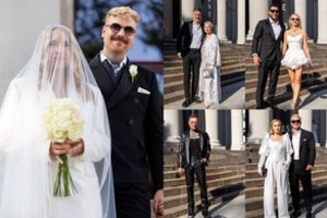 Po 15 metų R. ir A. Kalinkinai atnaujino santuokos įžadus: į įspūdingą šventę sukvietė garsius bičiulius