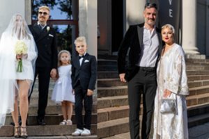 Roberto ir Agnės Kalinkinų vestuvėse Toma Vaškevičiūtė pozavo su retai viešumoje matomu mylimuoju