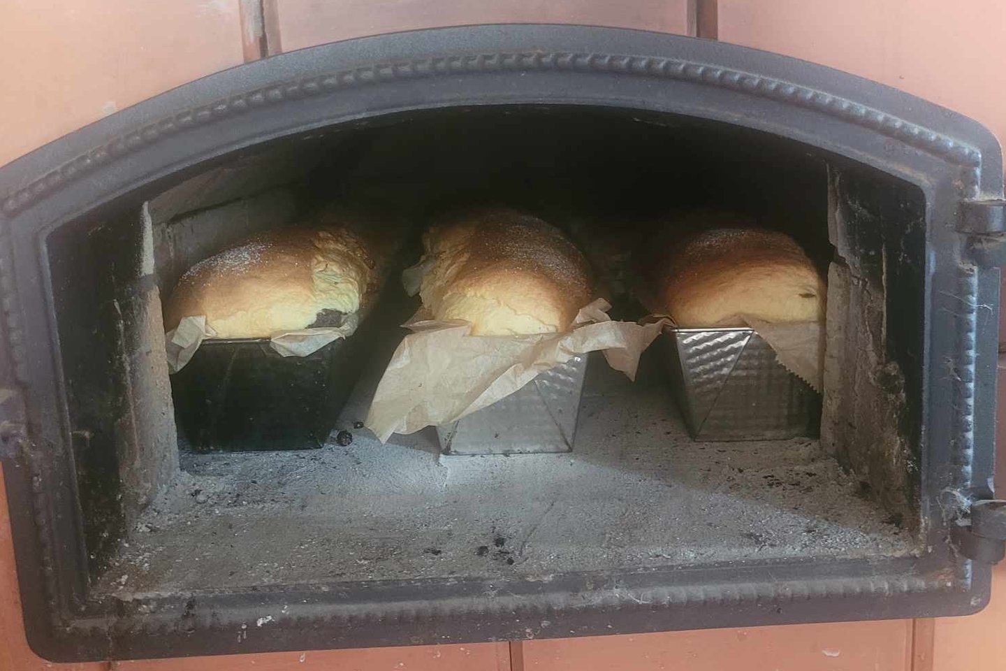 Senovinis pyragas su aguonomis kepamas krosnyje.<br>Asmeninio albumo nuotr.