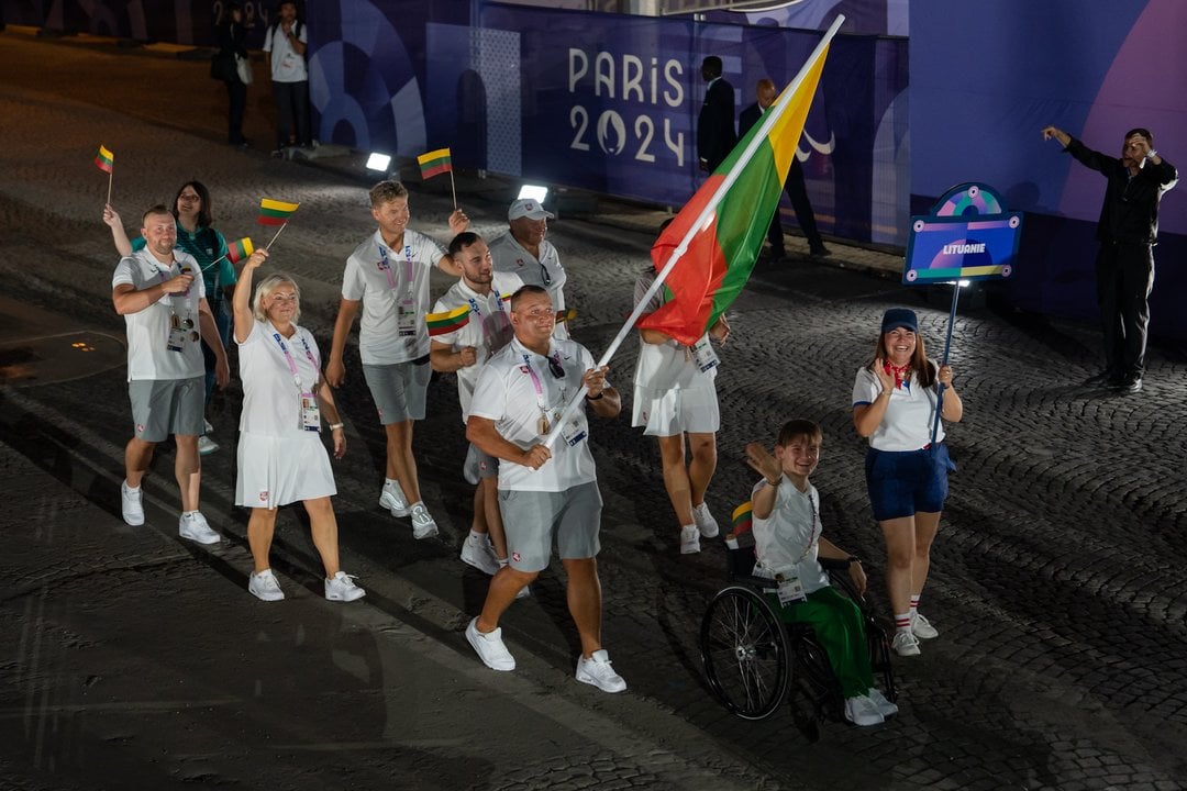 Lithuanian athletes at Santarvė Square: the opening ceremony of the Paralympics was held in Paris