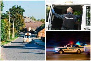 Naktinės gaudynės Kėdainių rajone: nesuvaldytas automobilis ir bėglių paieška